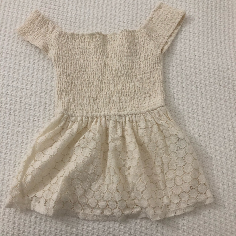 Hollister off shoulder peplum lace top